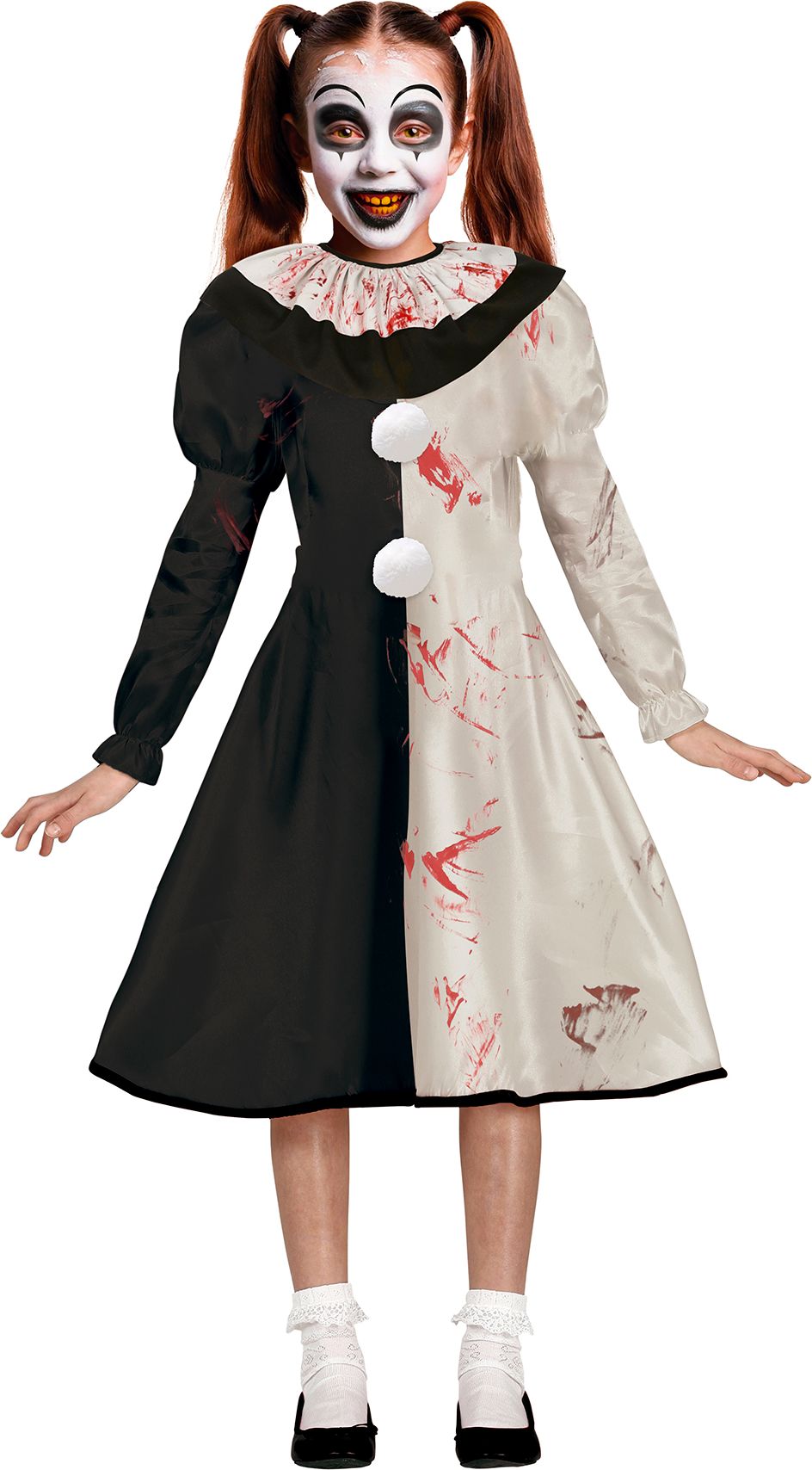 Pierrot Horror Clown Jurk Meisjes