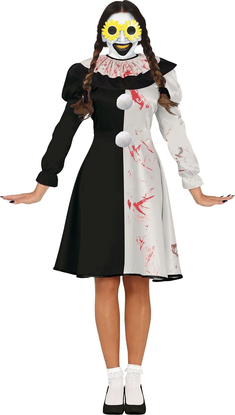Pierrot Horror Clown Kostuum Dames