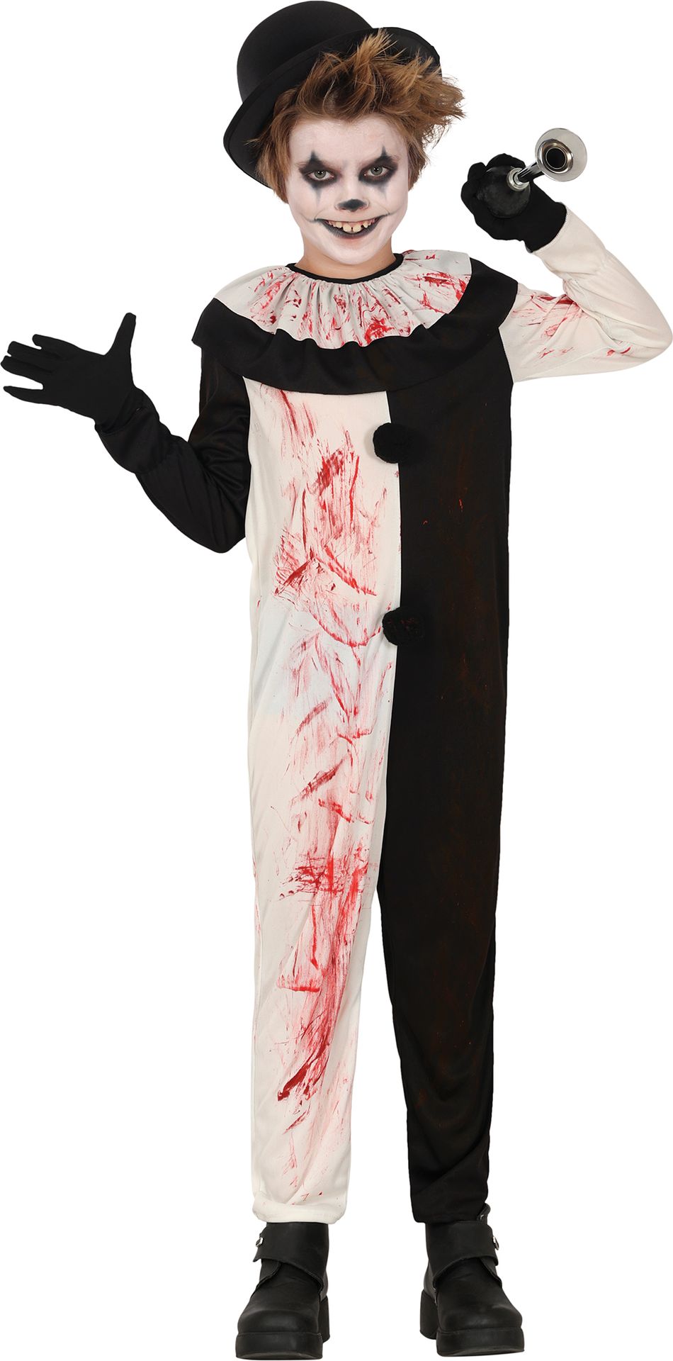 Pierrot Horror Clown Kostuum Kinderen