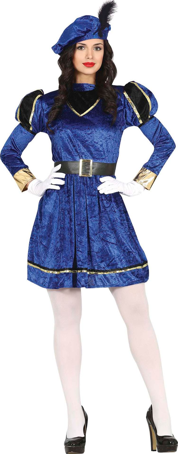 Pietenjurk blauw goud dames