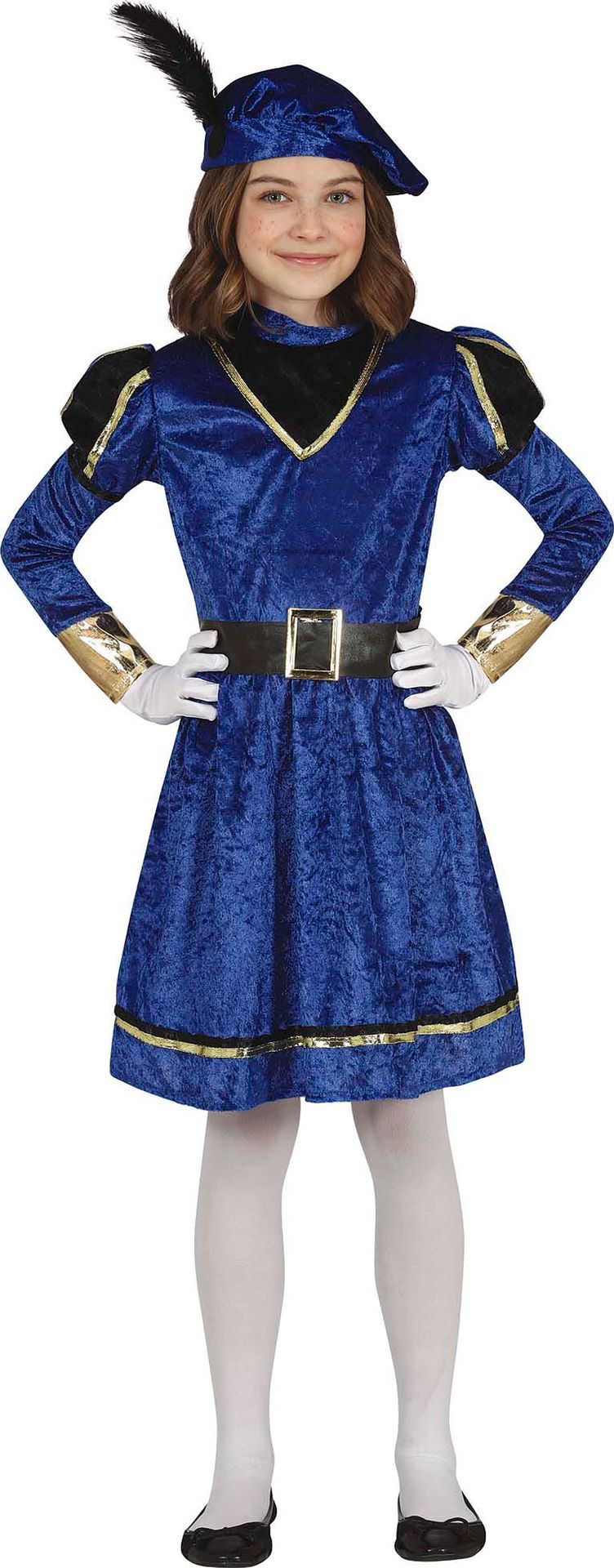 Pietenjurk kind blauw goud