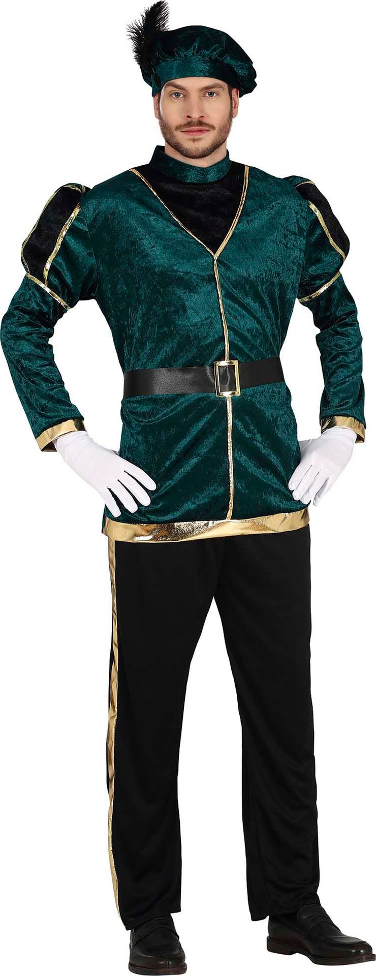 Pietenkostuum groen goud heren