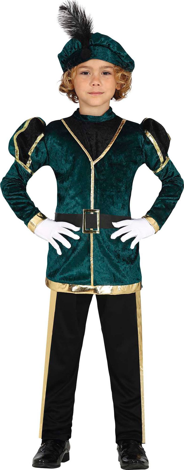 Pietenkostuum kind groen goud