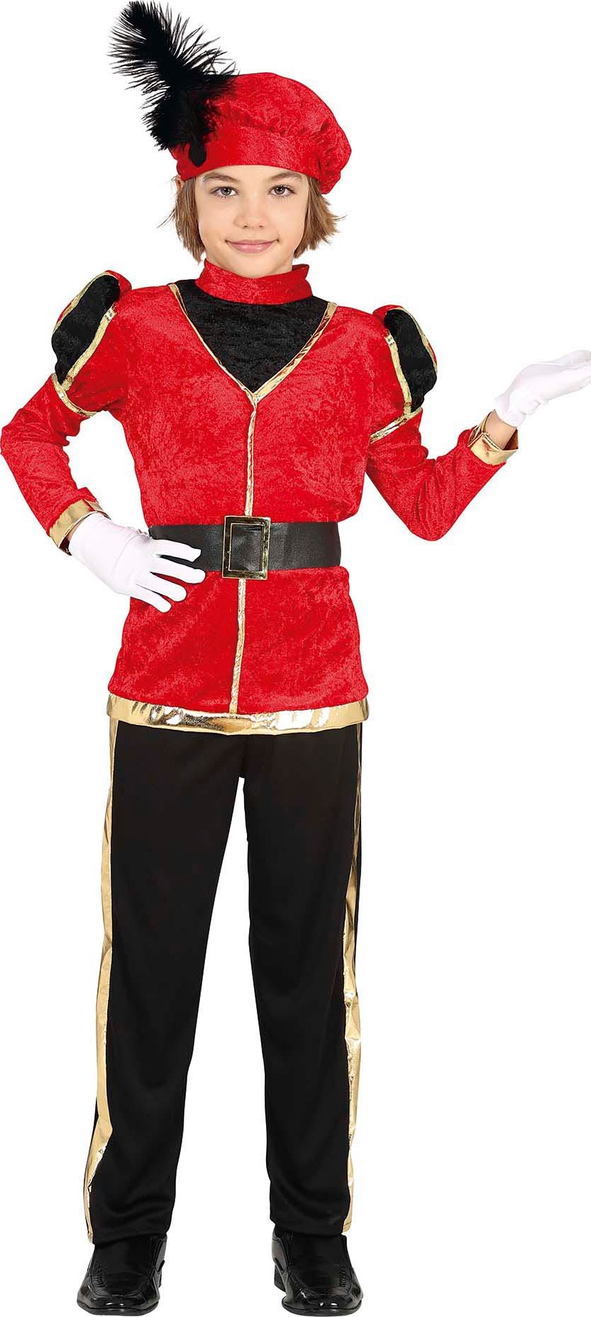 Pietenkostuum kind rood goud