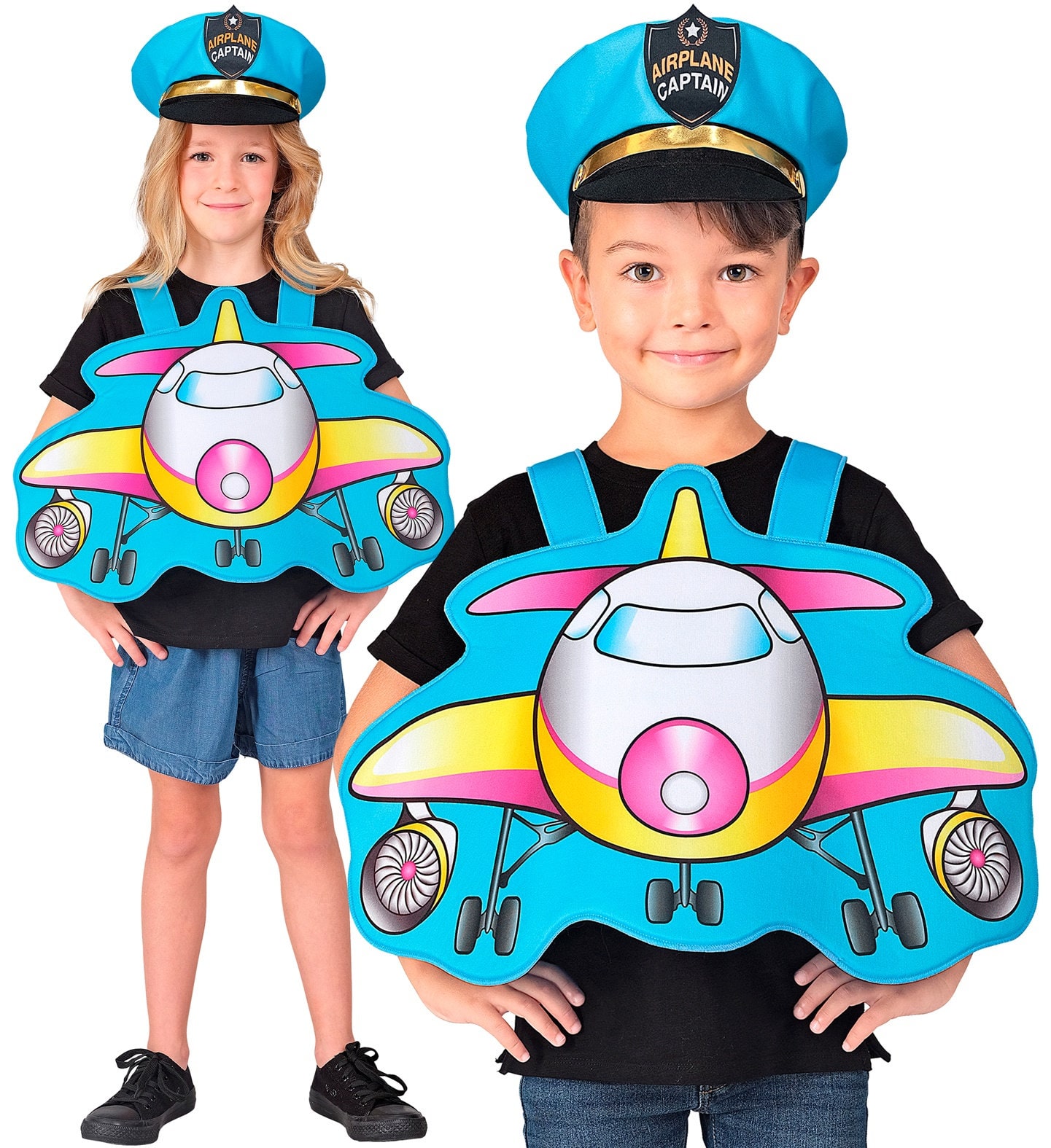 Piloot Kostuumset met Pet 110-116 cm Kind