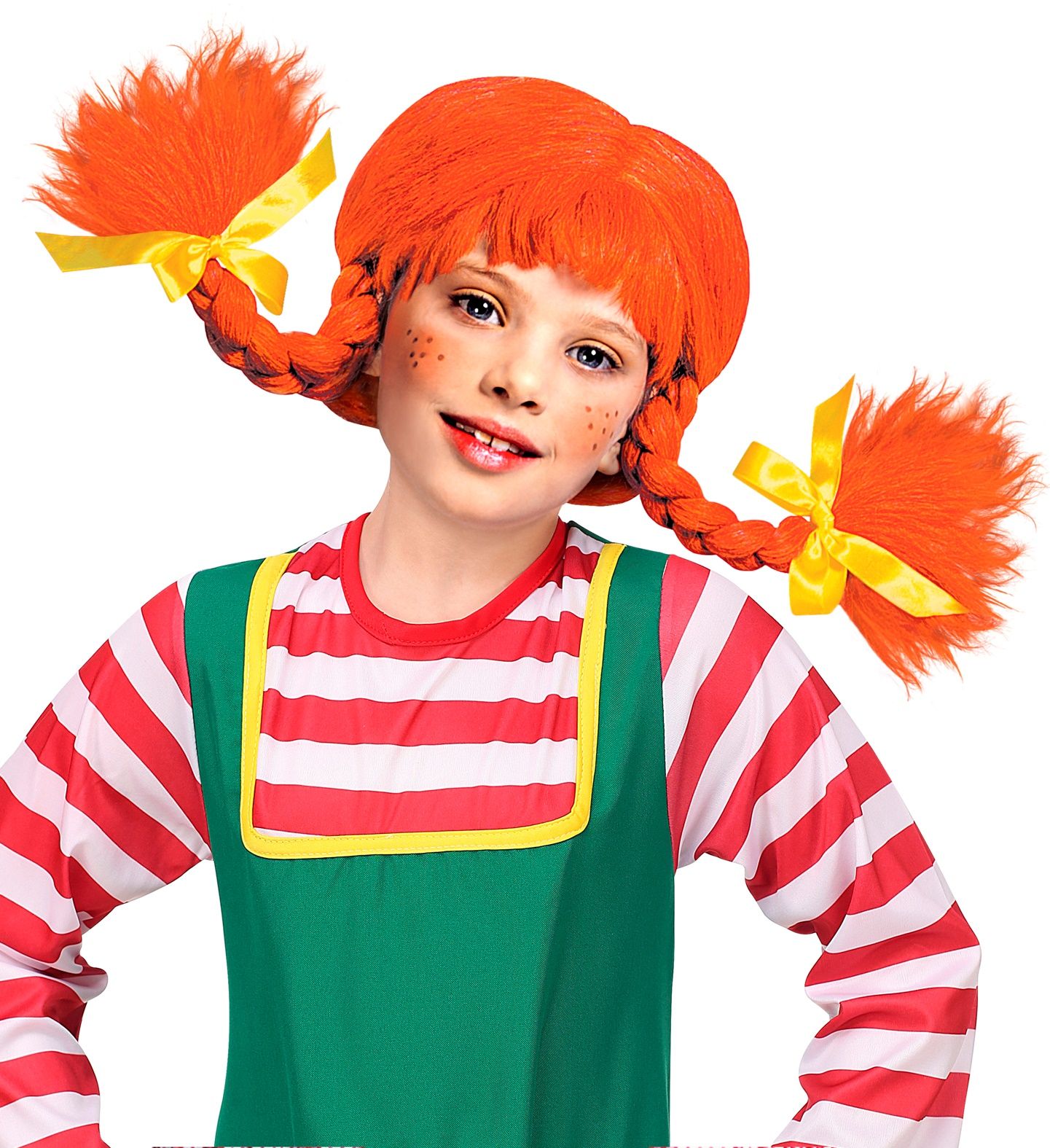 Pippi Langkous pruik rood kind