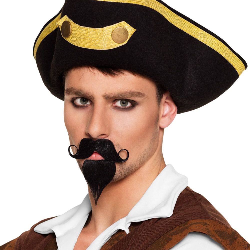 Piraat kapitein snorretje met sik