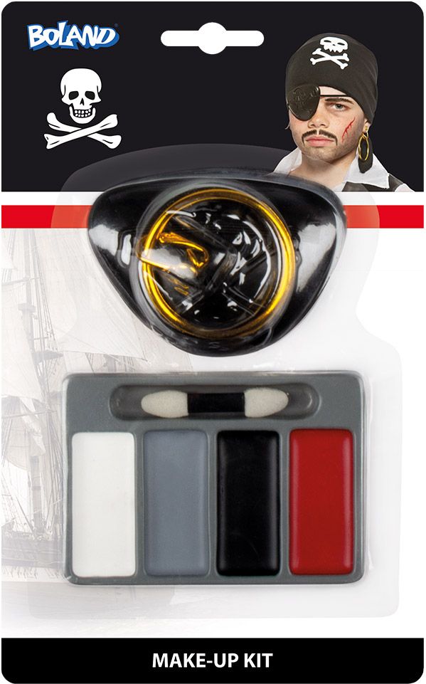 Piraat make-up kit met ooglapje