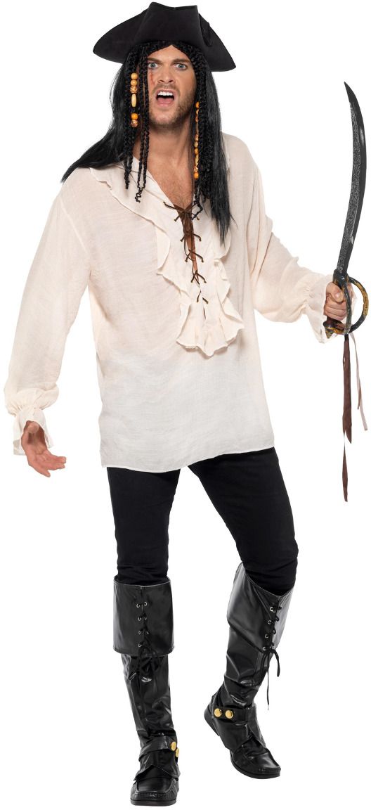 Piraat shirt ivoor