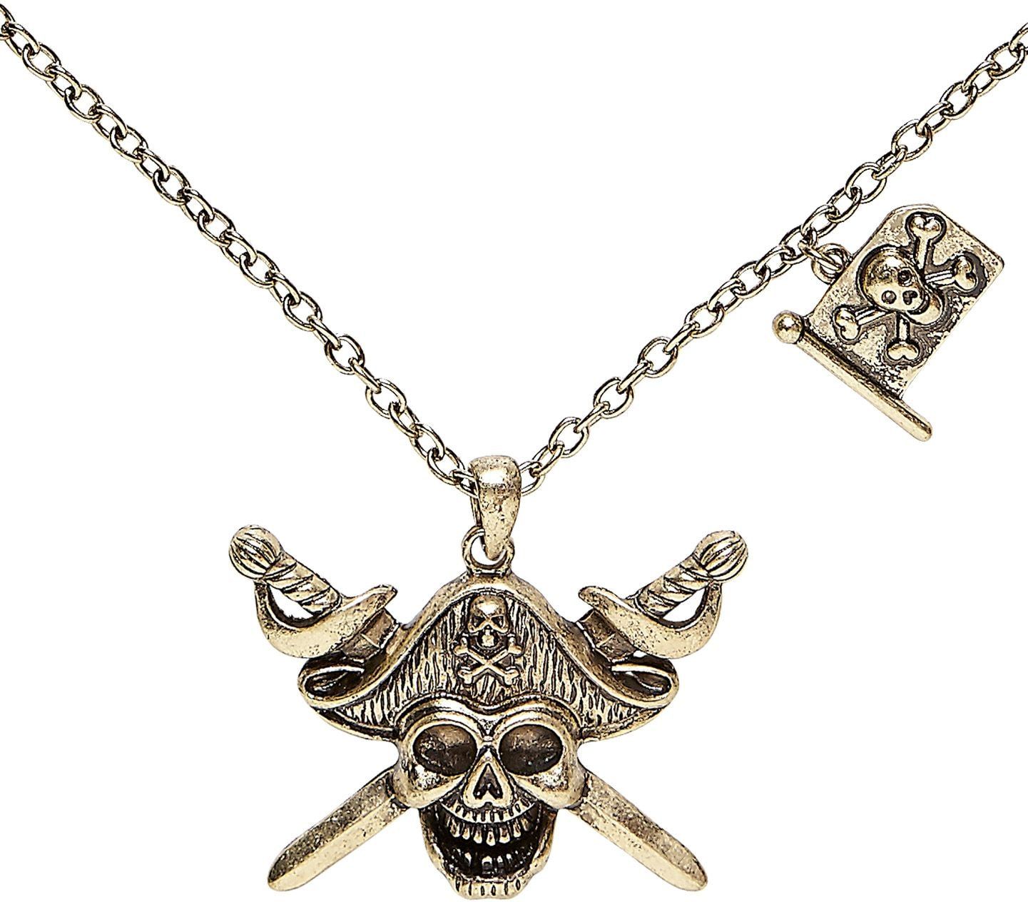 Piraten doodskop ketting