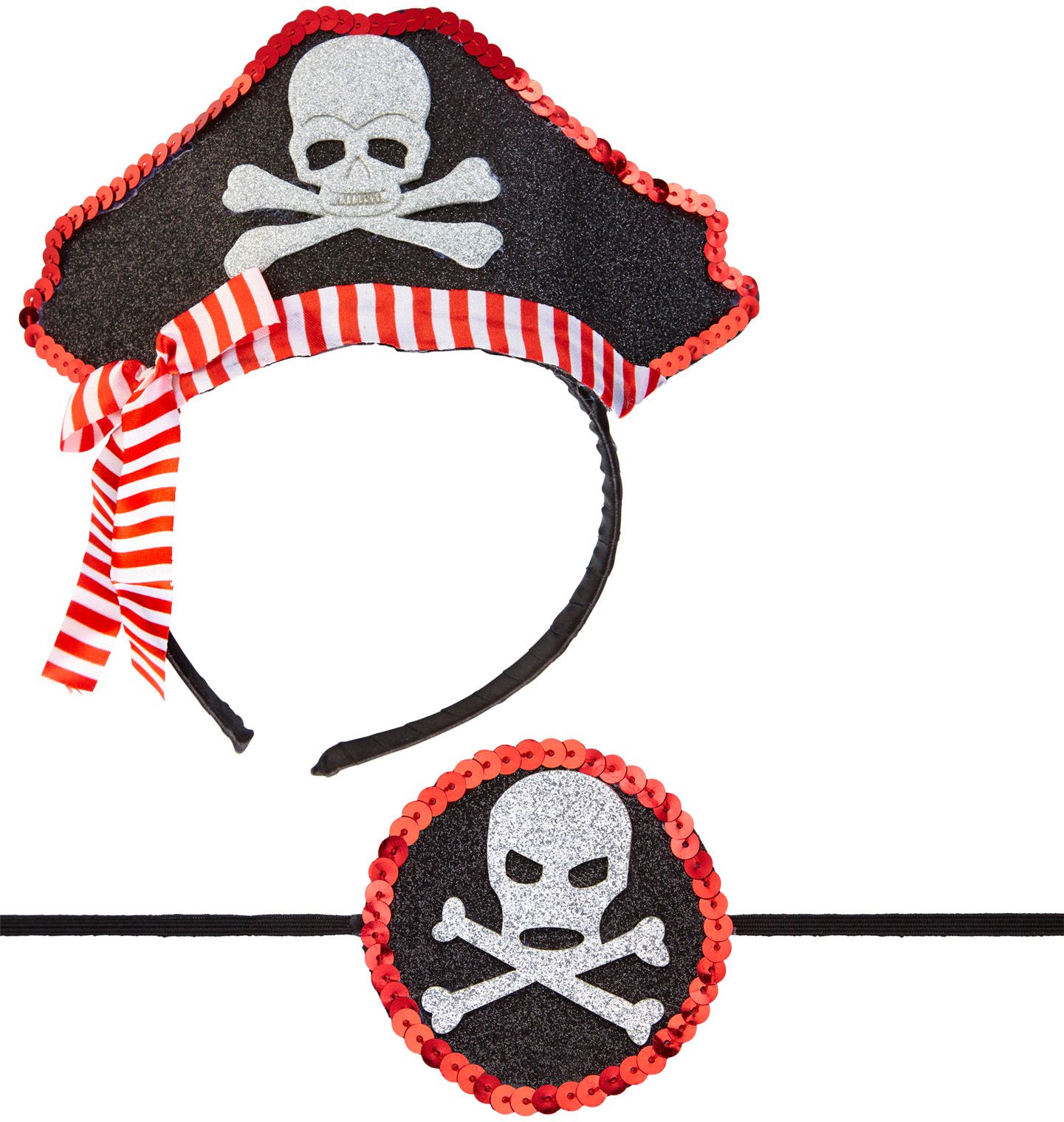 Piraten hoed en ooglapje