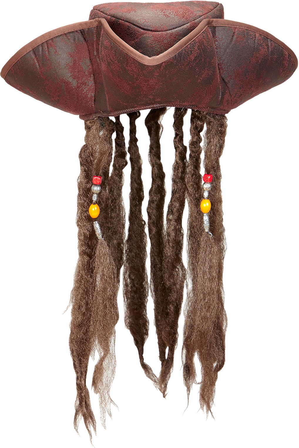 Piraten tricorn met dreadlocks