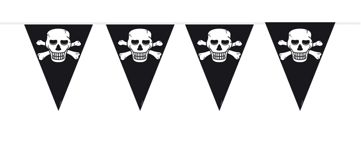 Piraten vlaggenlijn 10 meter