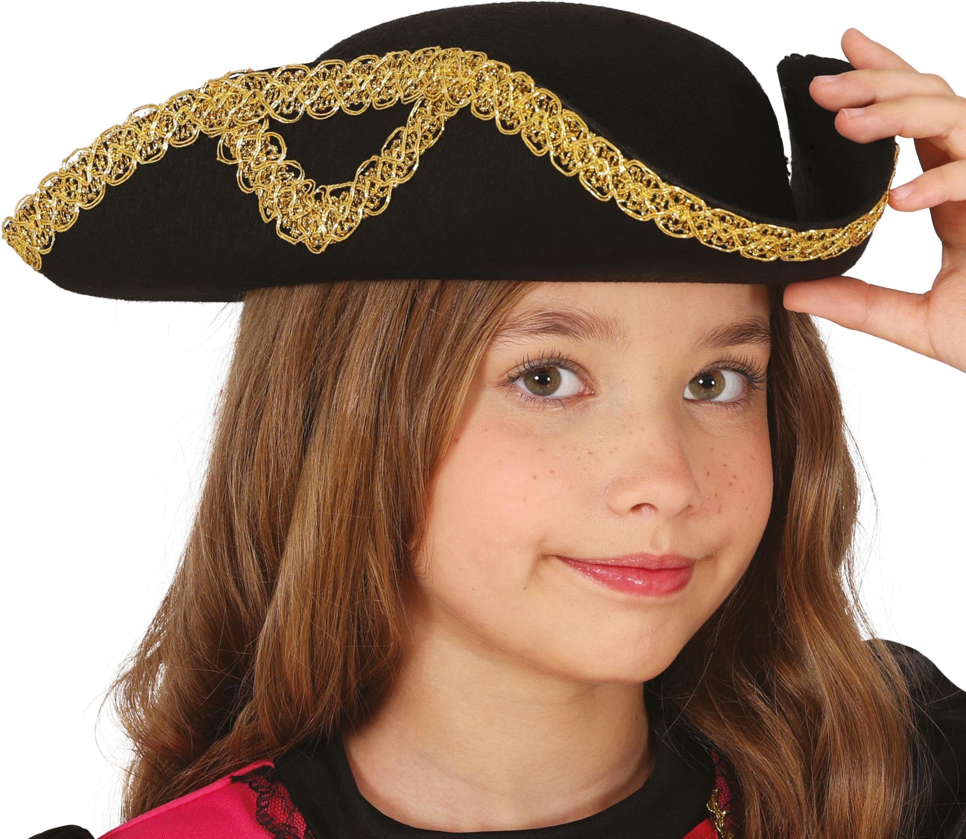 Piratenhoed Kinderen Zwart Goud