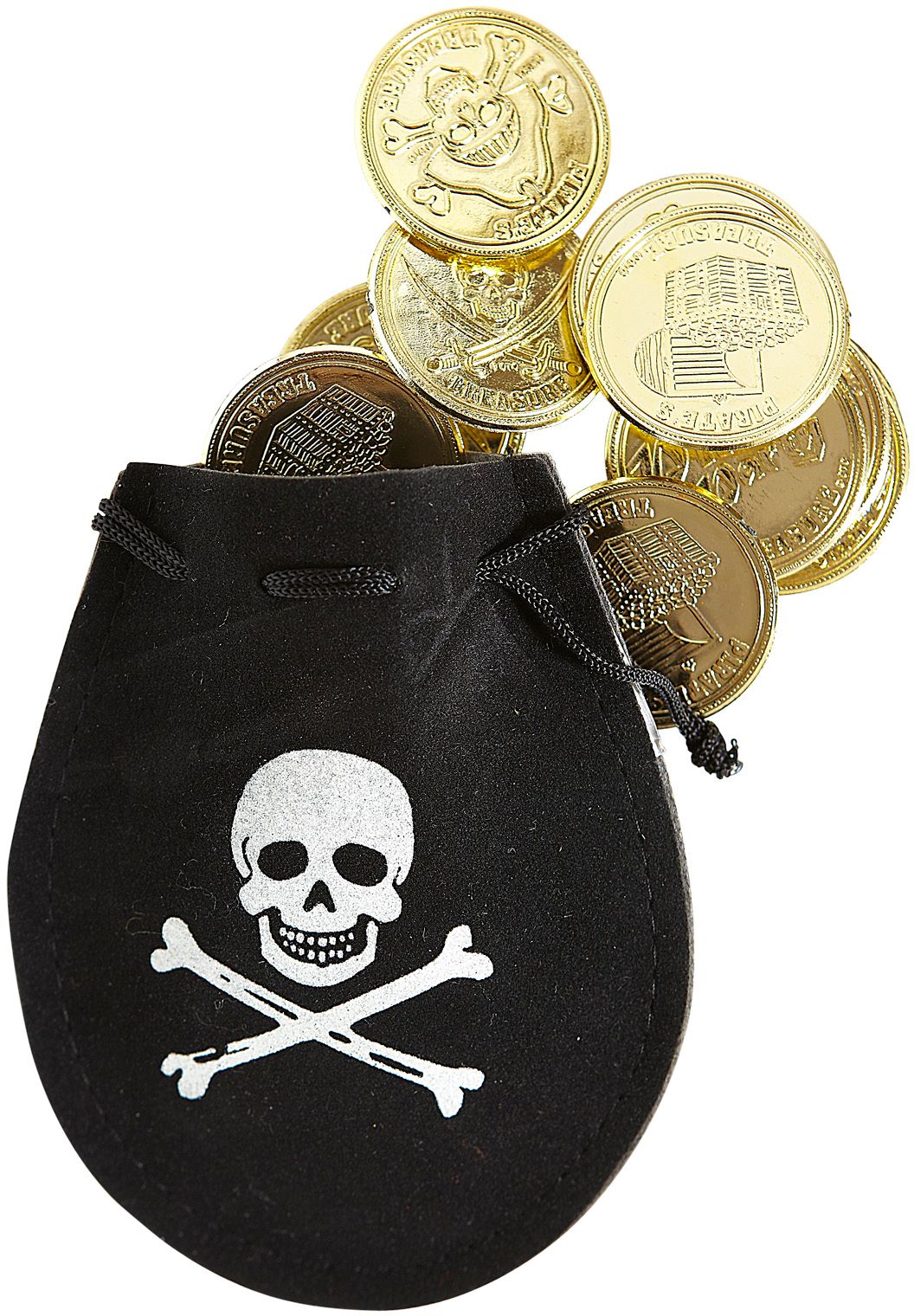 Piratenzakje met muntstukken