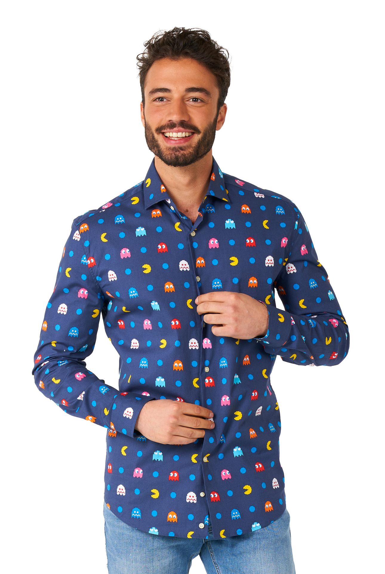 Pixel PAC-MAN shirt Heren Opposuits