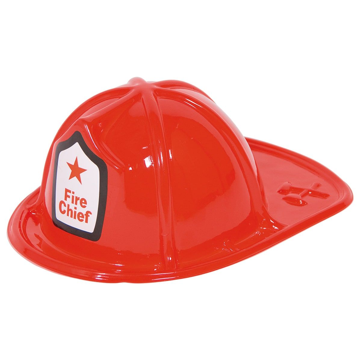 Plastic rode brandweer helm kind