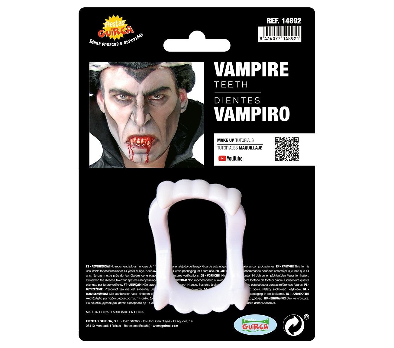 Plastic vampier gebit