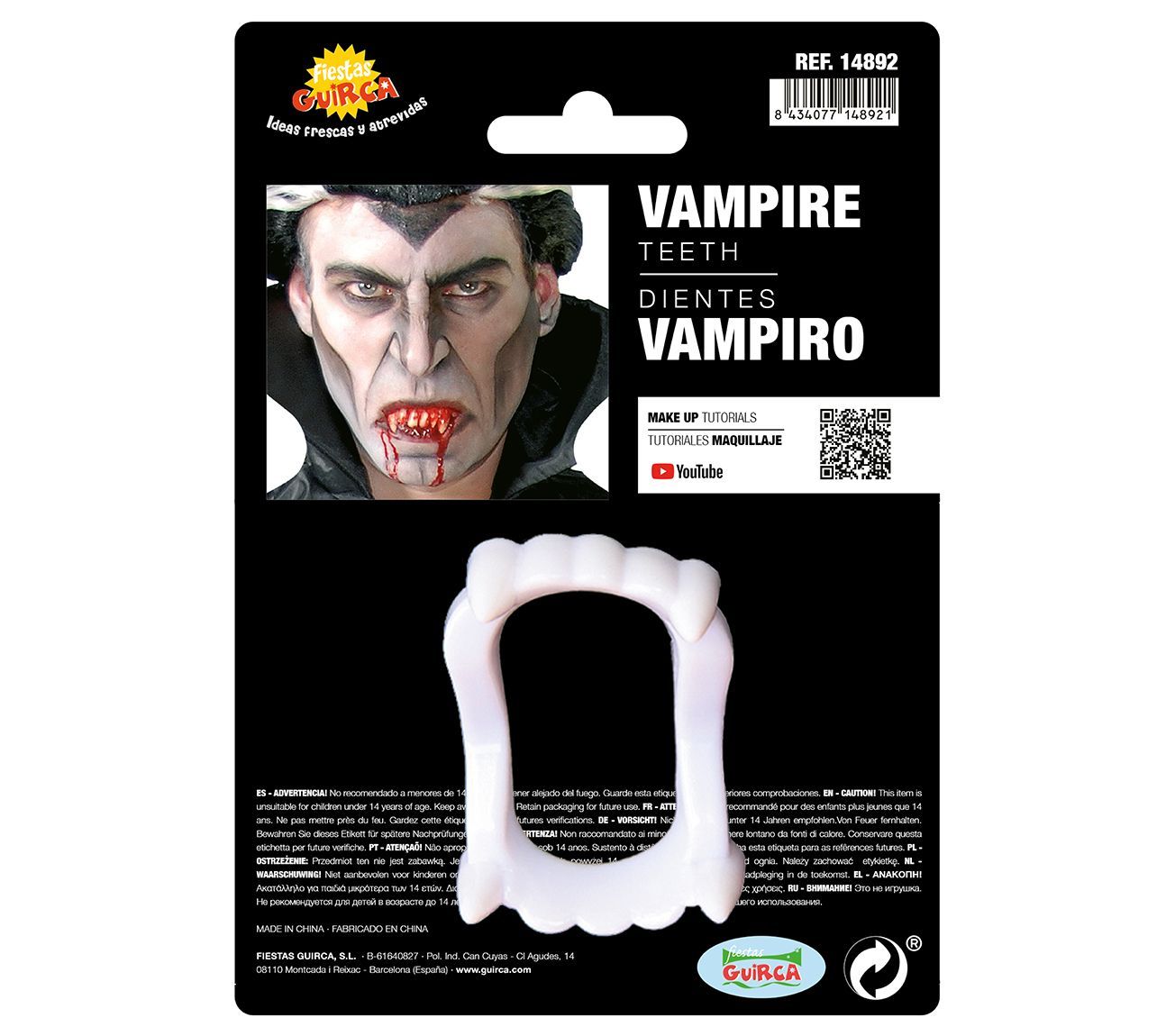 Plastic vampier gebit