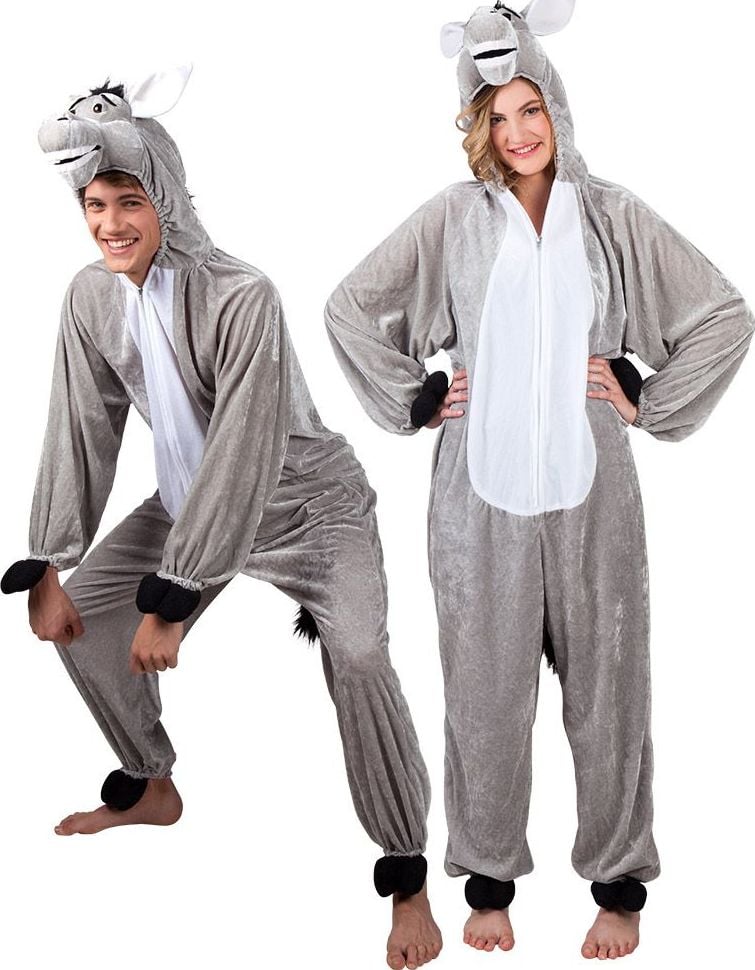 Pluche ezel onesie unisex