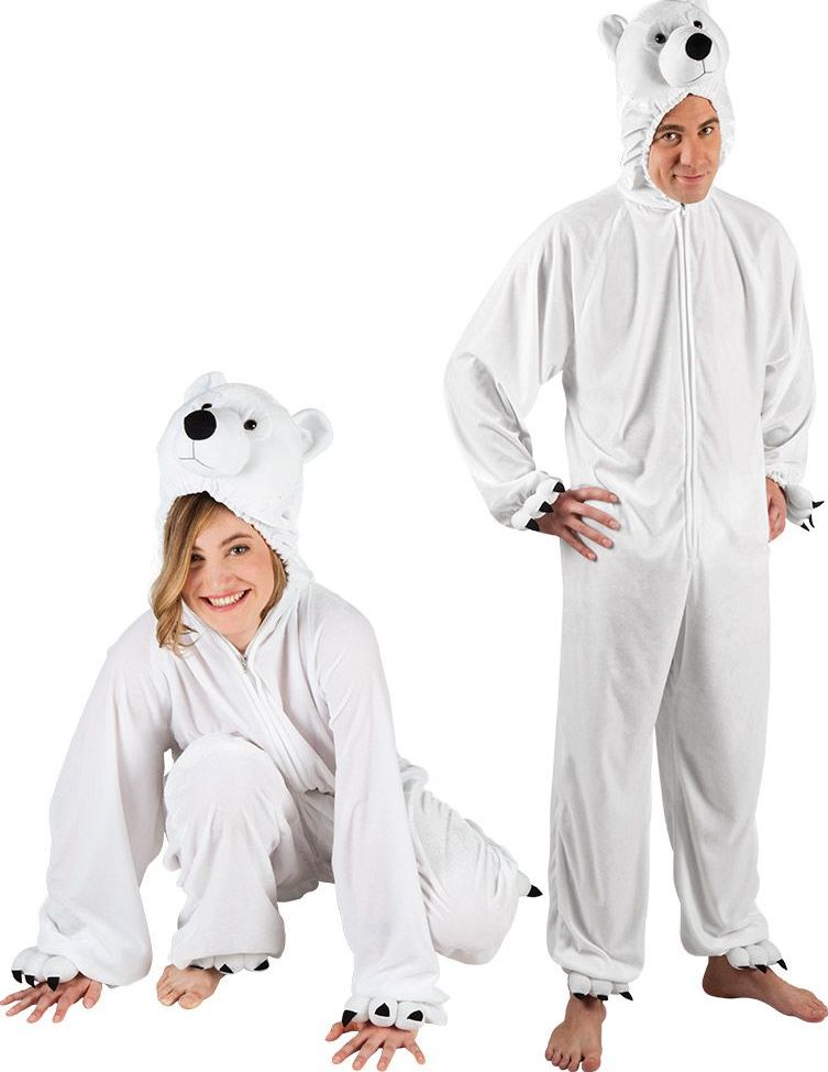 Pluche ijsbeer onesie unisex