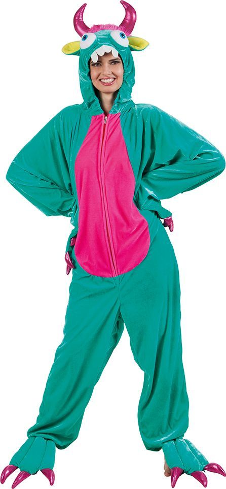 Pluche monster onesie tiener