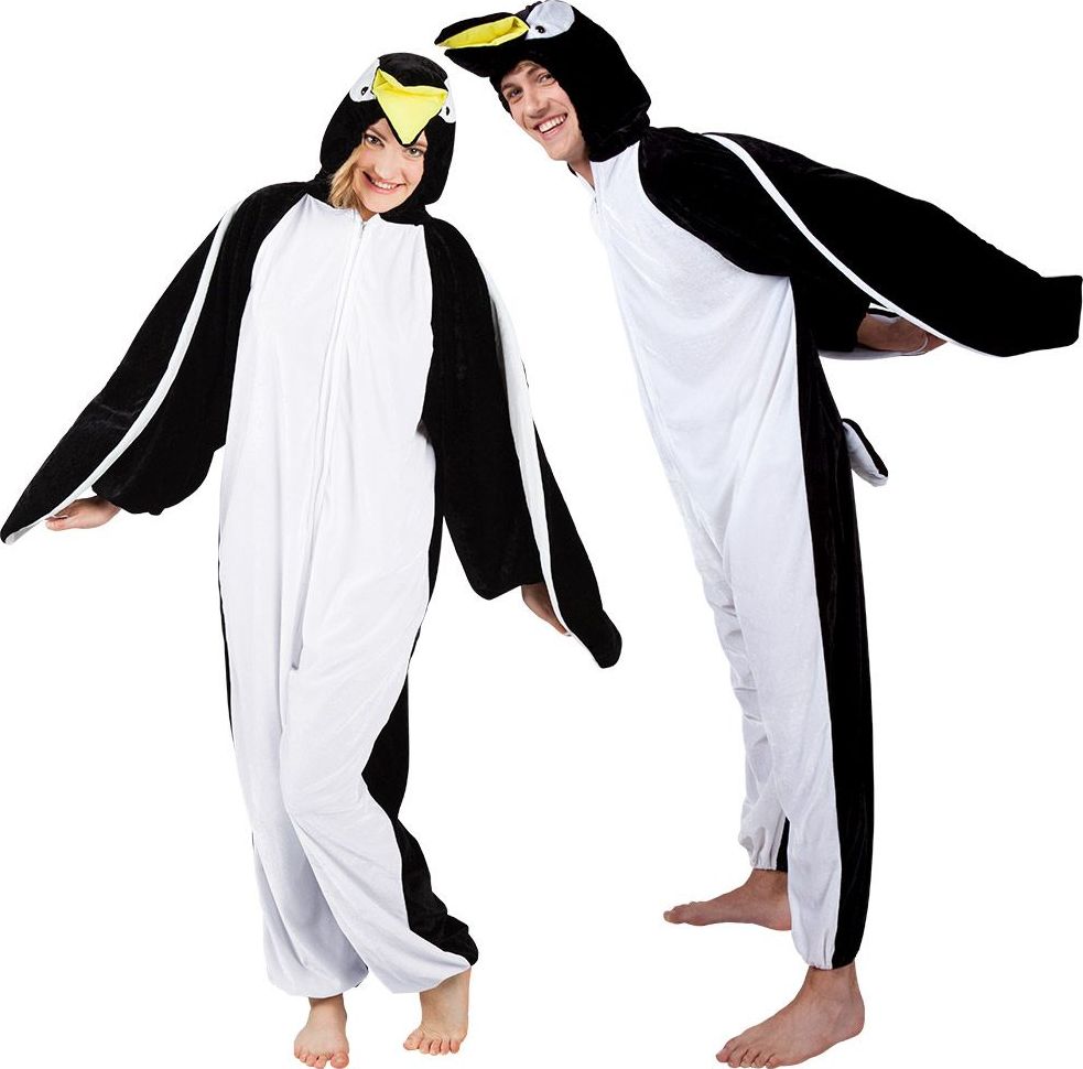 Pluche pinguin onesie unisex