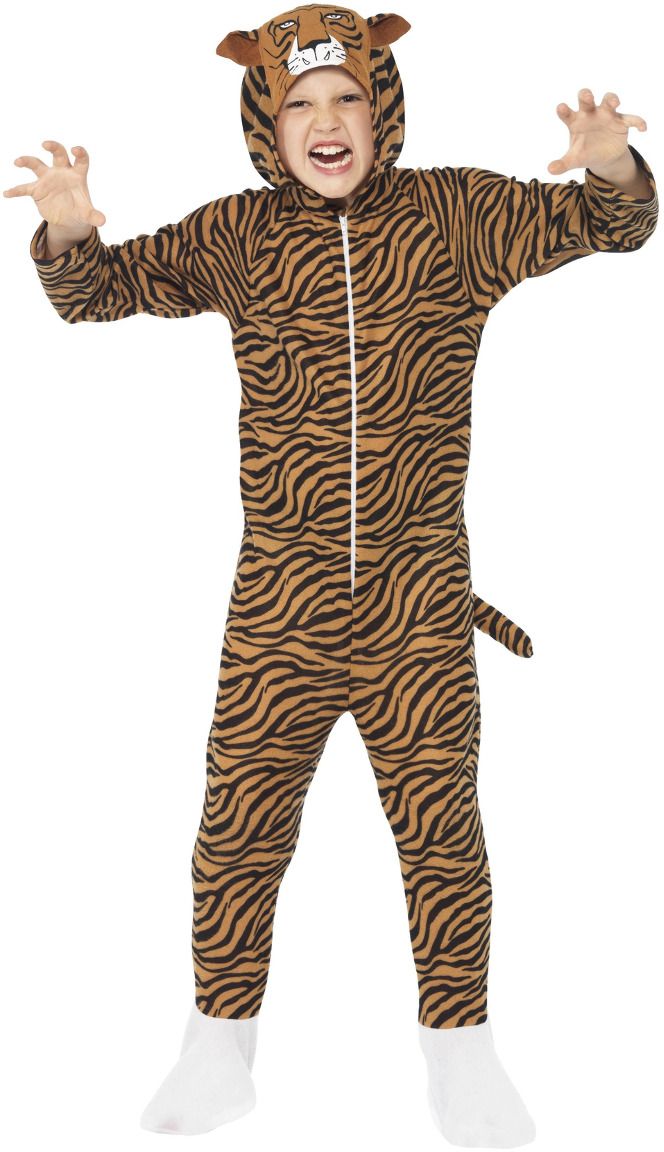 Pluche tijger kind onesie