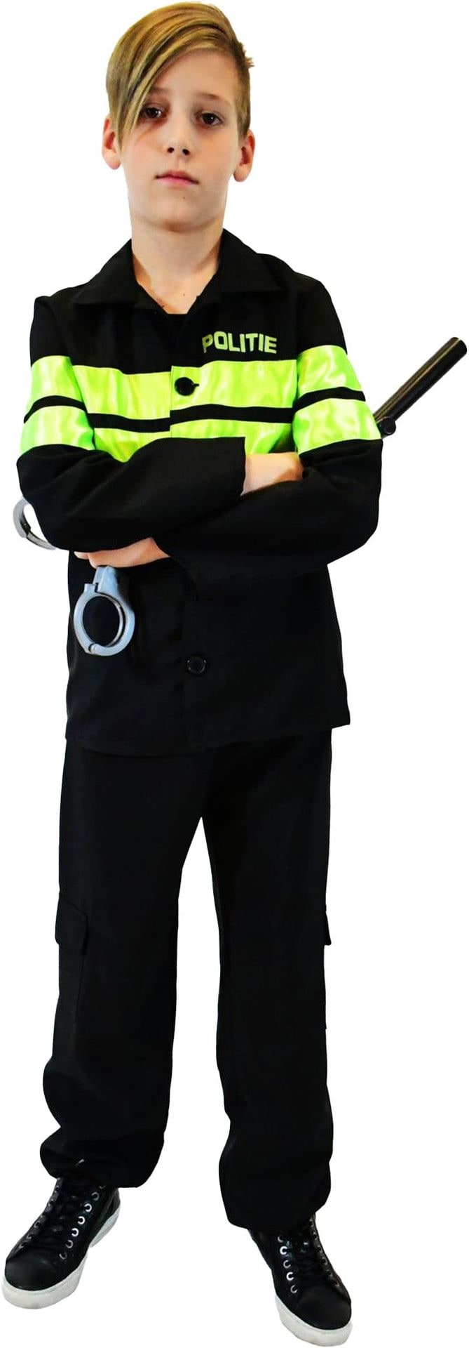 Politie Kostuum Zwart Kinderen