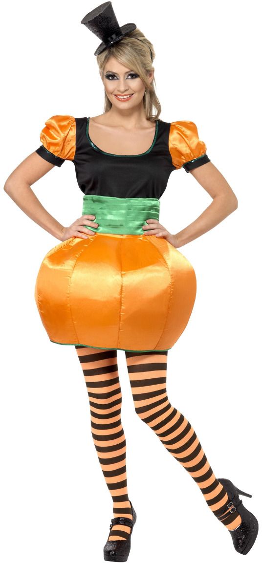 Pompoen oranje pakje vrouwen