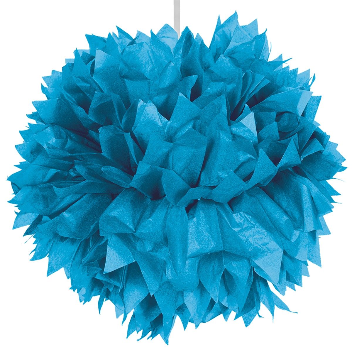 Pompom hanger azuur blauw 30cm