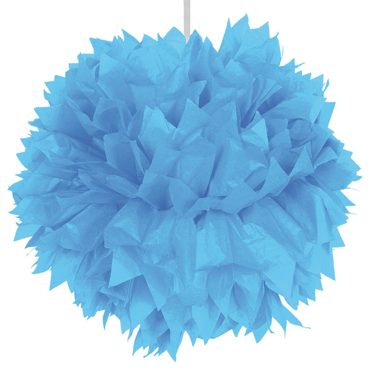 Pompom hanger lichtblauw 30cm