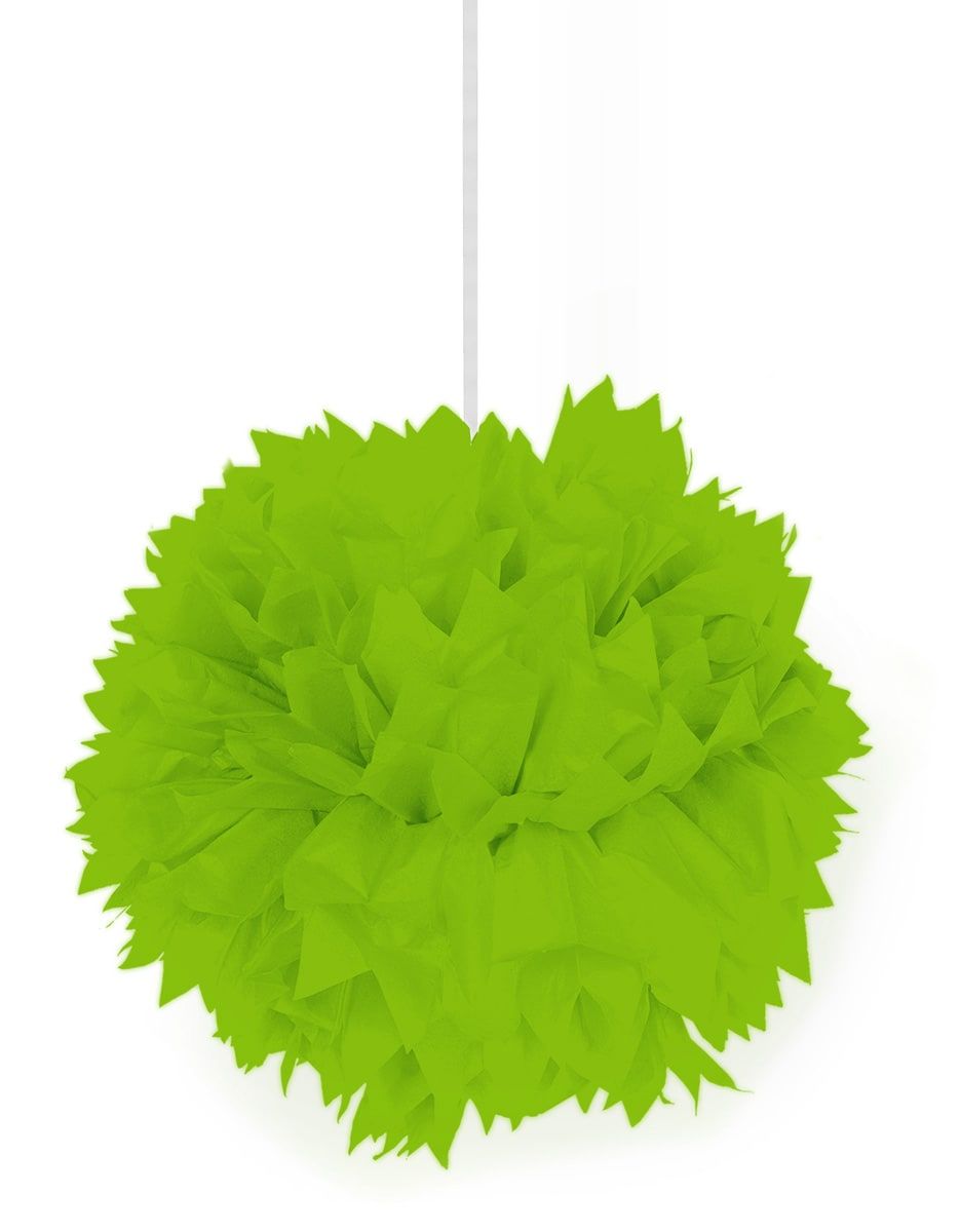 Pompom hanger lime groen 30cm