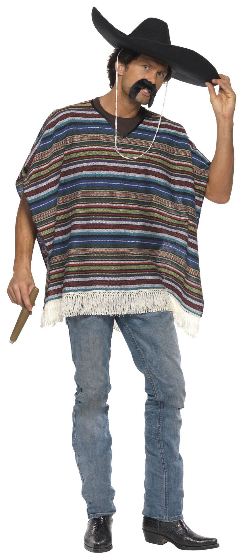 Poncho cowboy kostuum