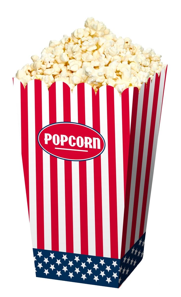 Popcornbakjes USA thema feest