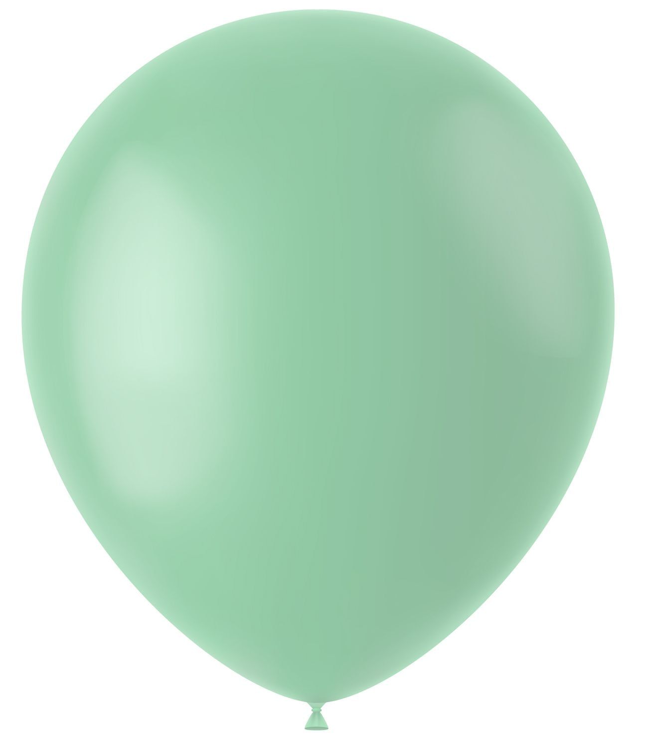 Powder groene mat ballonnen 100 stuks