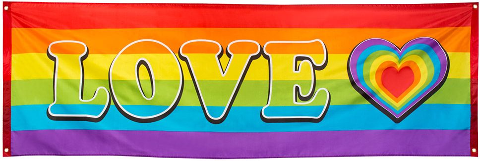 Pride regenboog thema banner