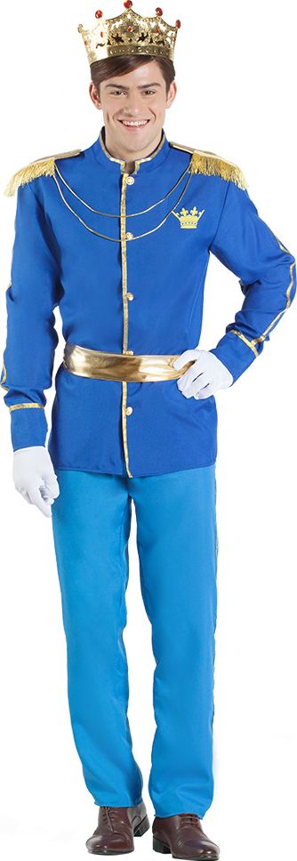 Prinsen Kostuum Blauw Heren