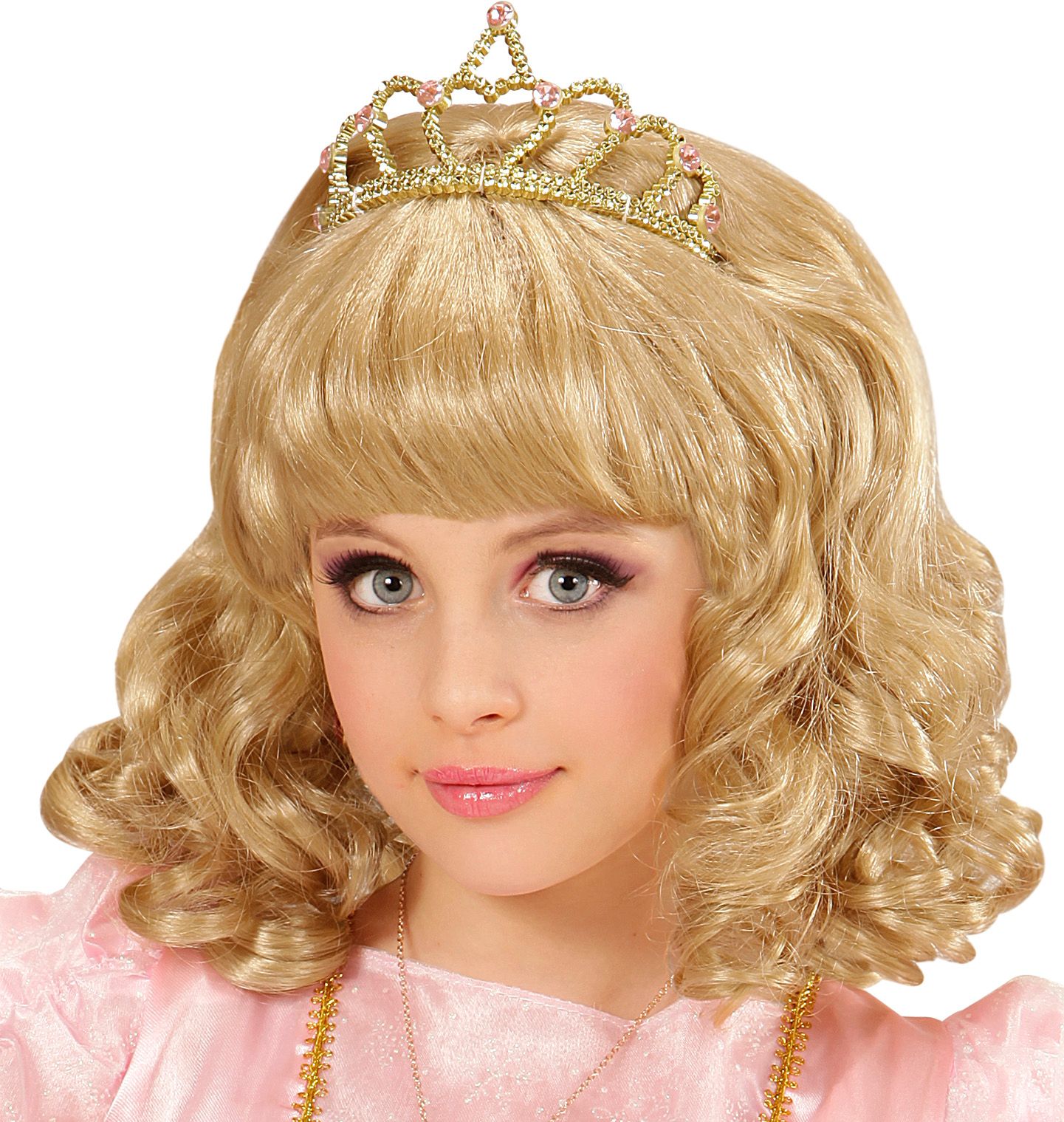 Prinsessen pruik blond