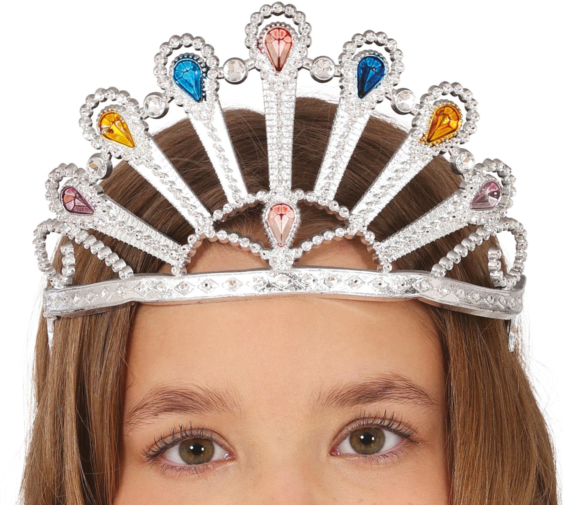 Prinsessen Tiara met Edelstenen Zilver
