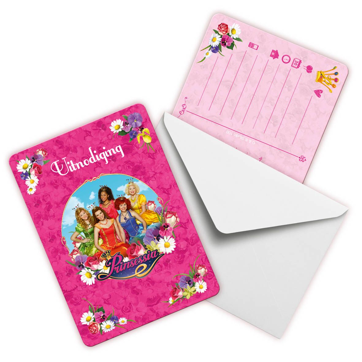 Prinsessia uitnodigingskaarten