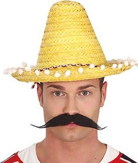 Puntige sombrero geel