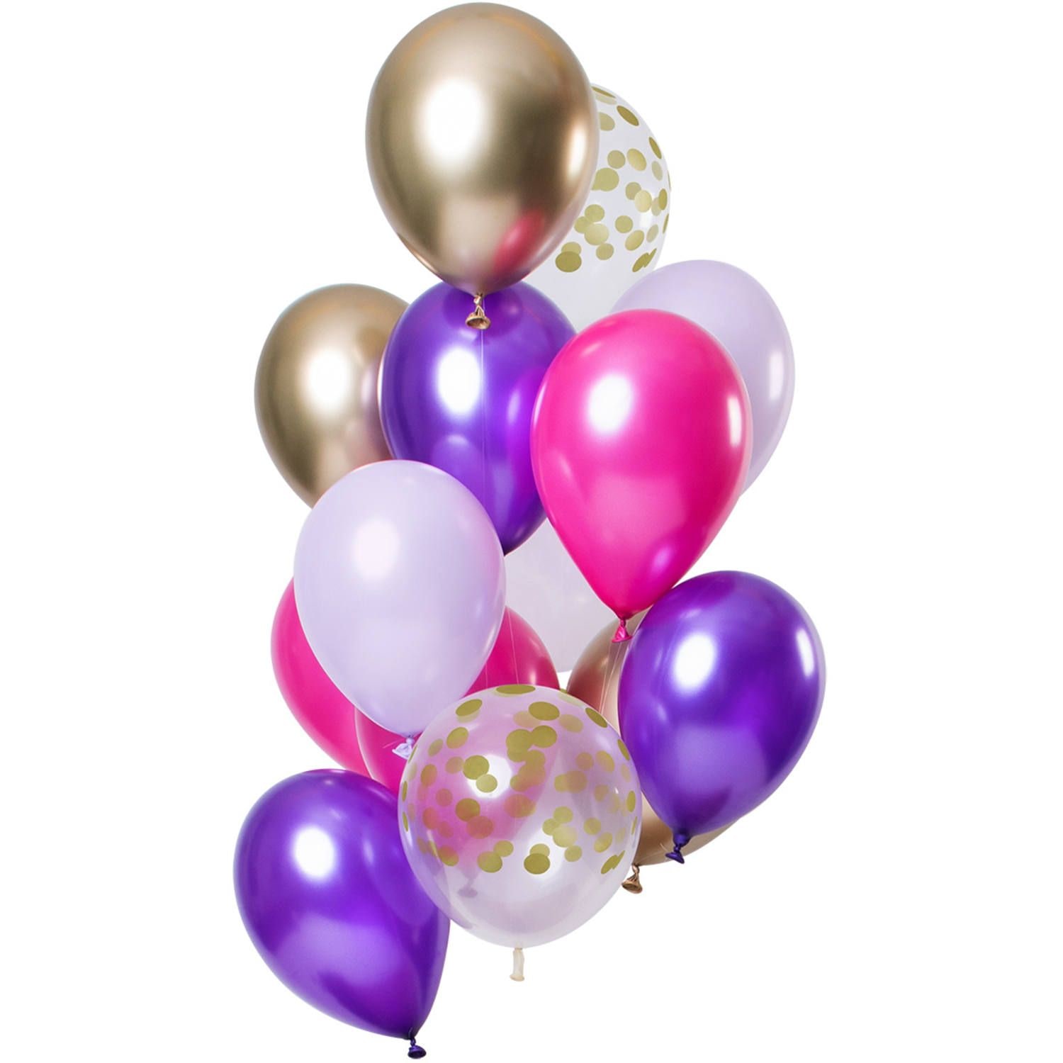 Purple posh party ballonnen 12 stuks