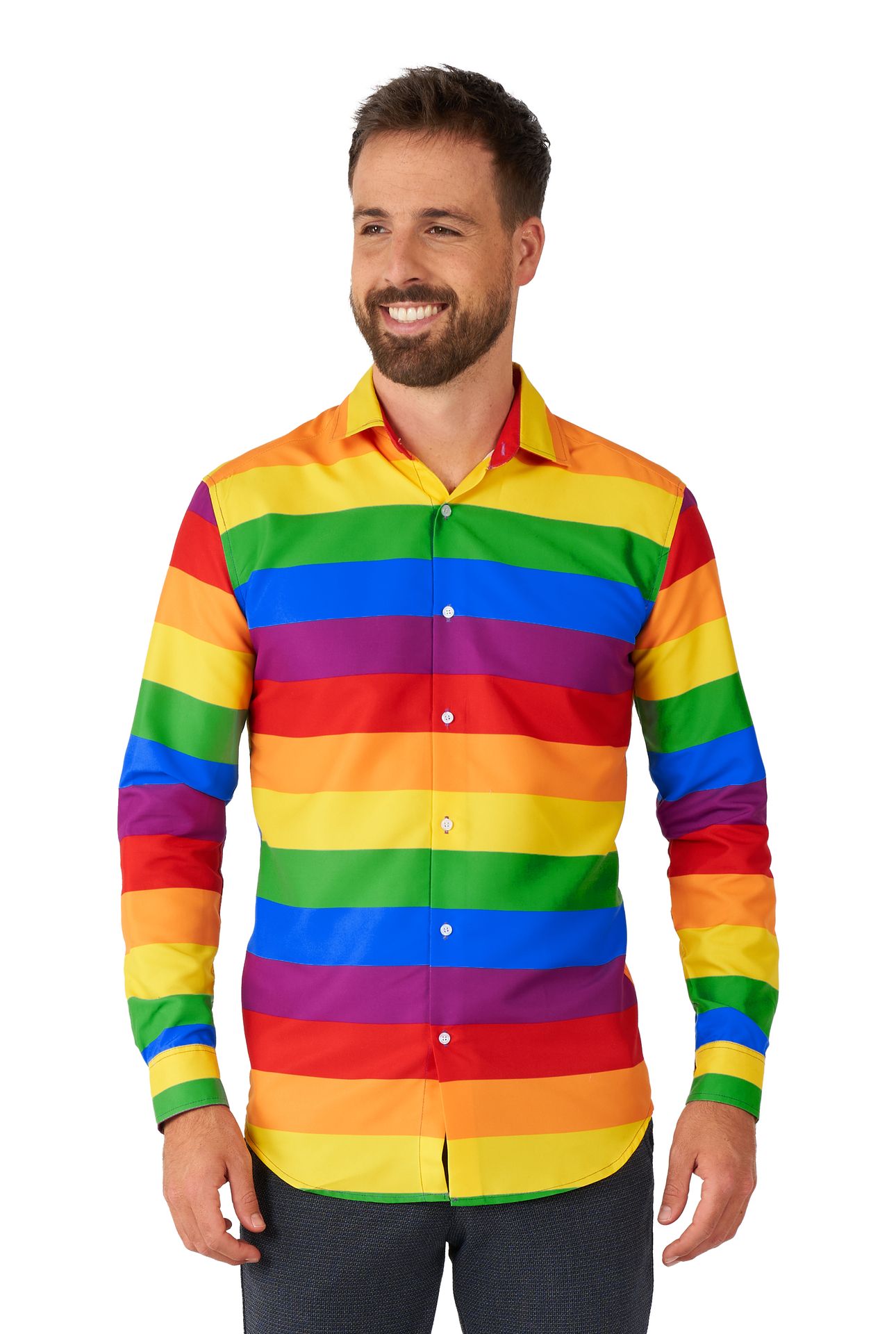 Rainbow blouse heren