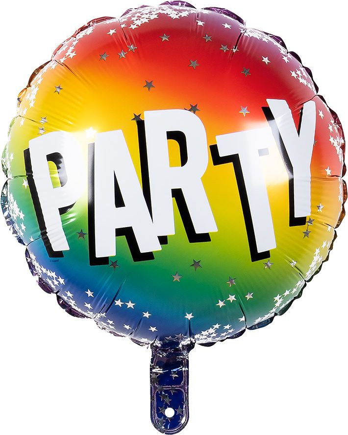 Rainbow folieballon party