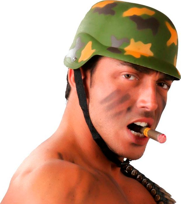 Rambo legerhelm camouflage