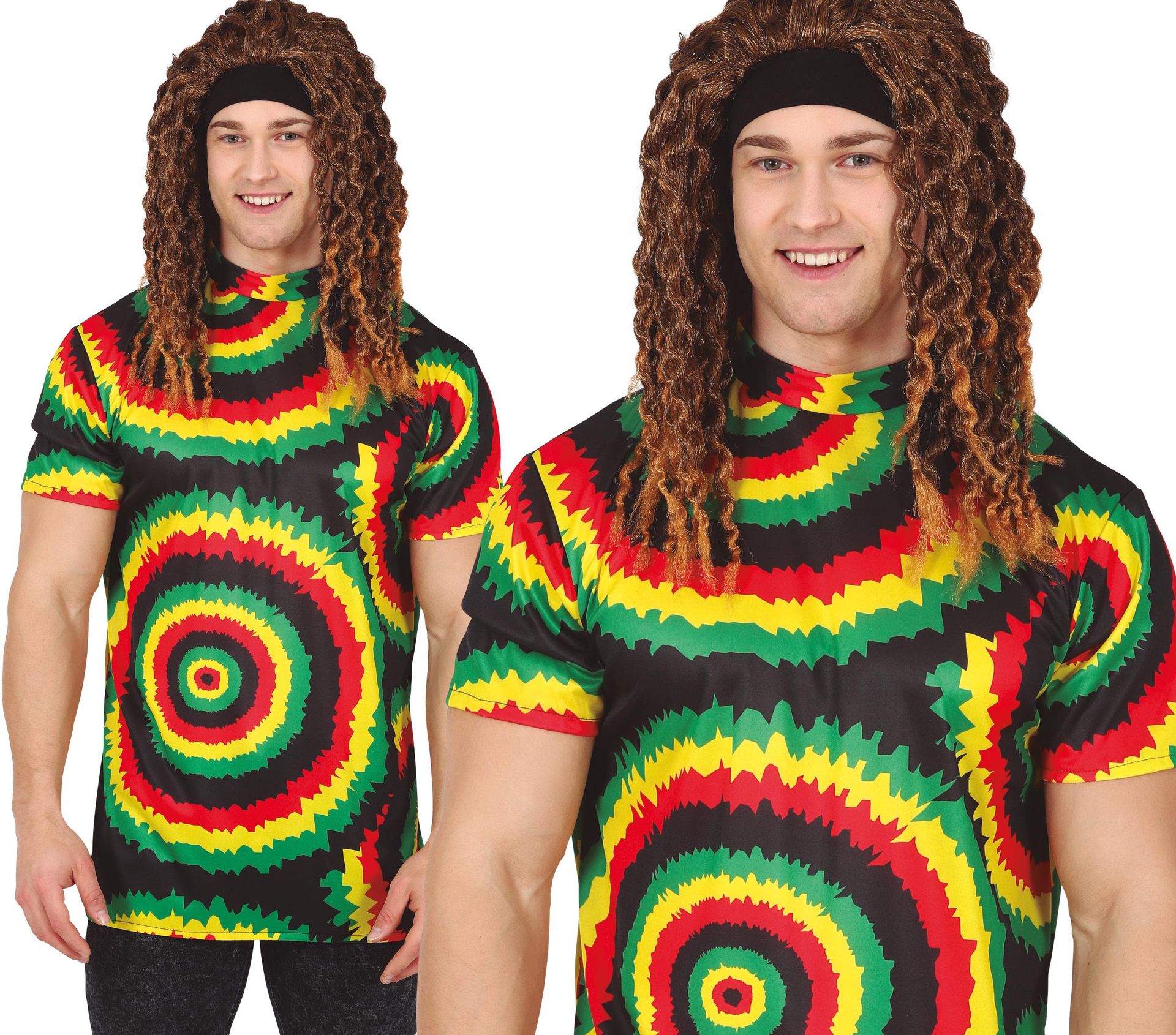 Rasta Bob Marley T-Shirt Heren
