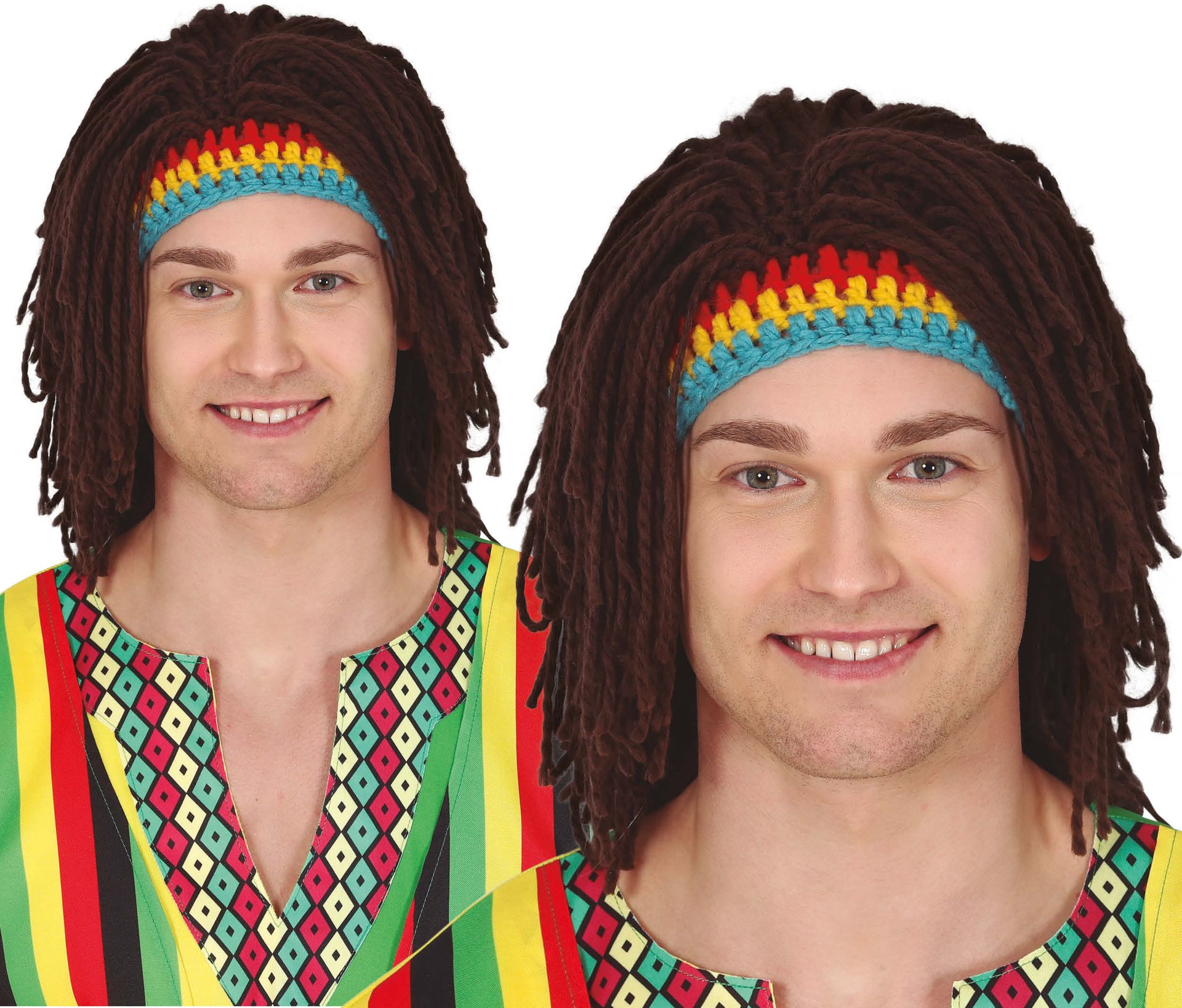 Rasta Pruik met Kleurrijke Stijl