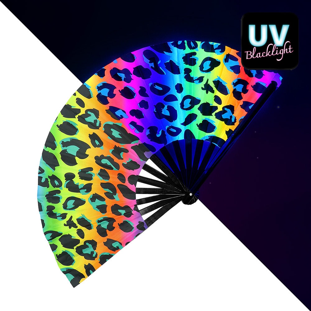 Rave Handwaaier XL Luipaardprint