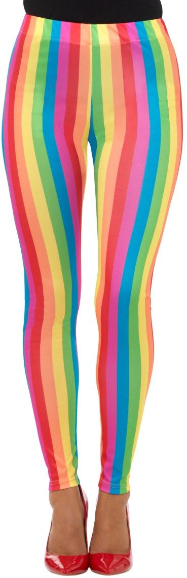 Regenboog clown leggings